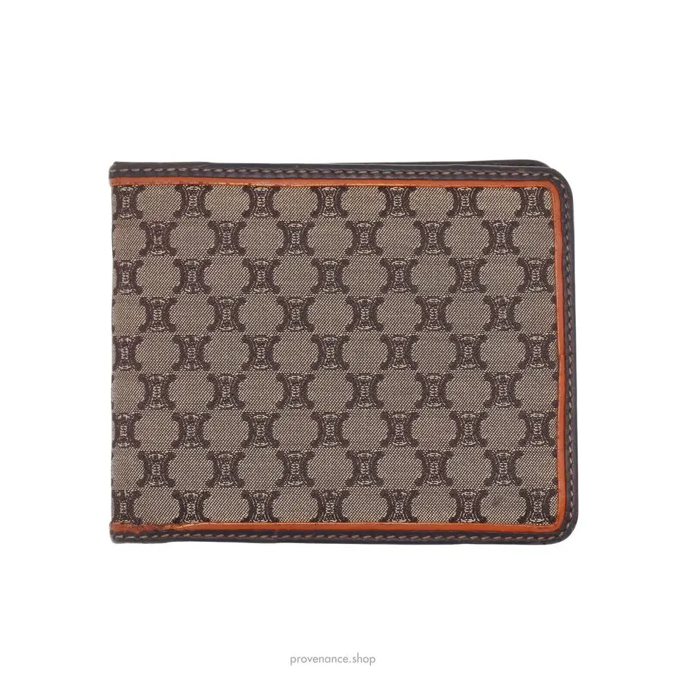 🔴 Celine Bifold Wallet - Triomphe Jacquard